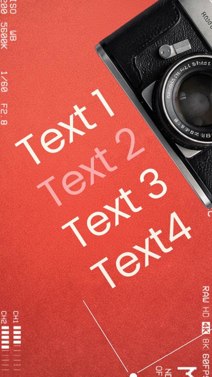 6 Text Retro Camera & 3D Coin Promo - Viral Video Hooks | AutoAE