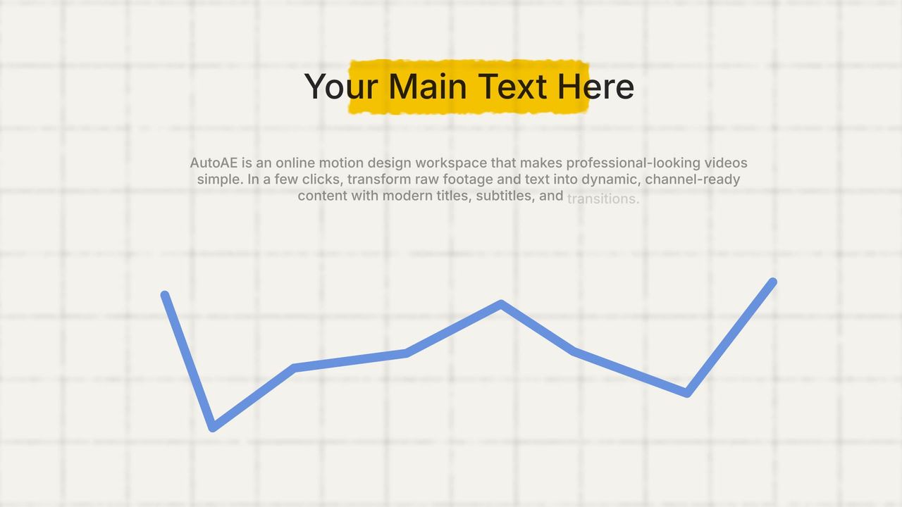 Dynamic Line Graph Animation with Highlight - Viral Video Hooks | AutoAE