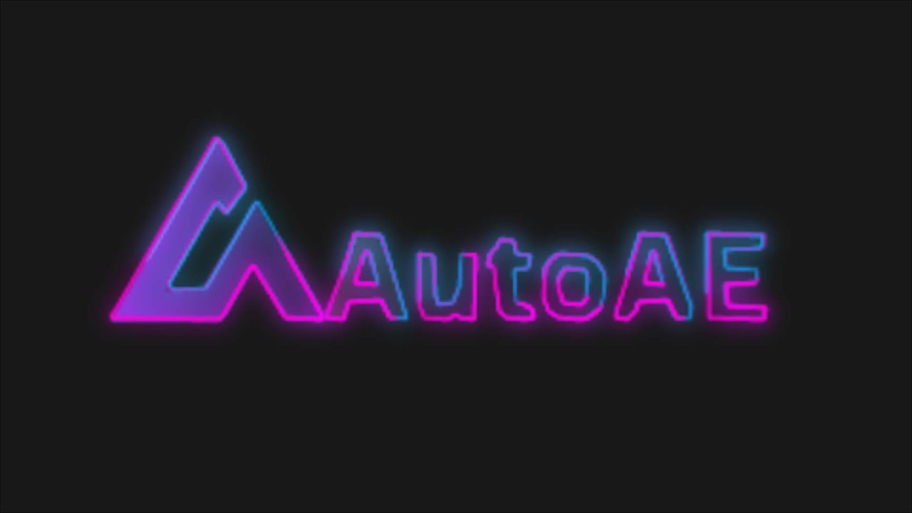 Neon Glow Spinning Logo Animation - Viral Video Hooks | AutoAE