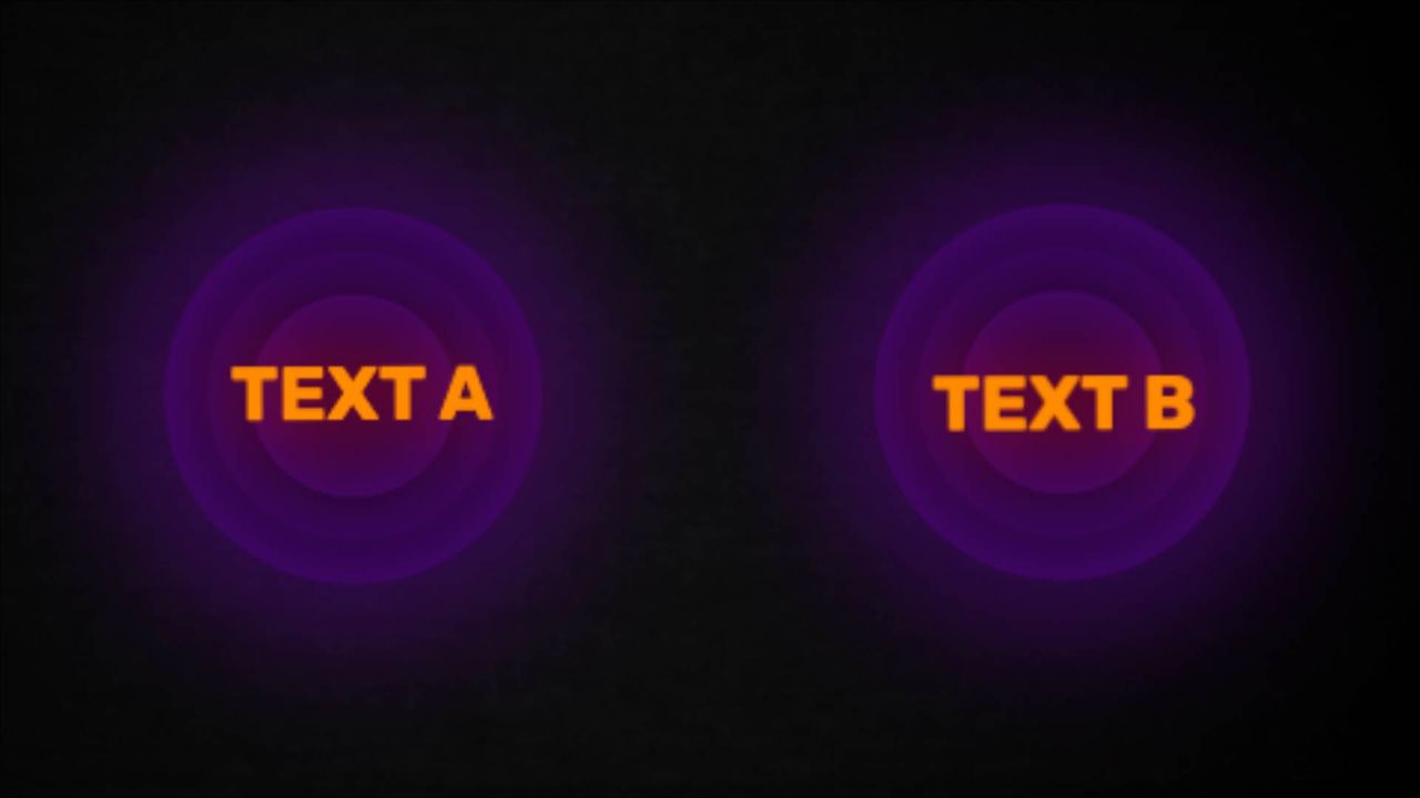 Dual Control Text Dual Circle Text Animation - Viral Video Hooks | AutoAE