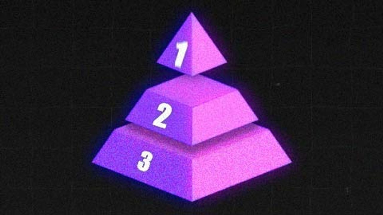 3D Purple Pyramid with Layered Text Reveal - Viral Video Hooks | AutoAE