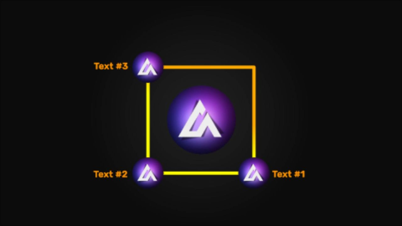 Square Video Flowchart with Glowing Points & Linked Text - Viral Video ...